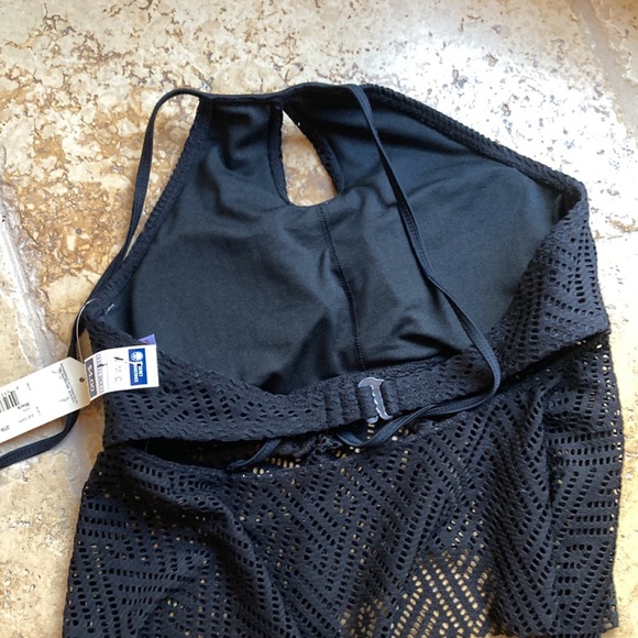 Arizona Jean co medium Black swimsuit top nwt - Picture 6 of 14